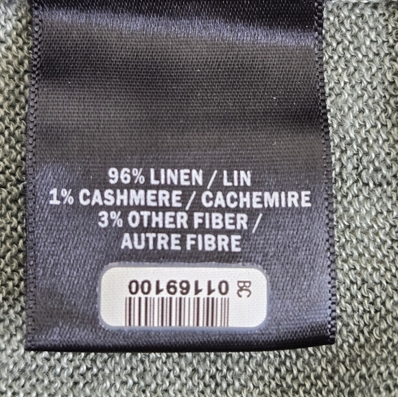 Banana Republic Cashmere Linen Blend V-neck Cardigan Sweater Size Large - Picture 14 of 15